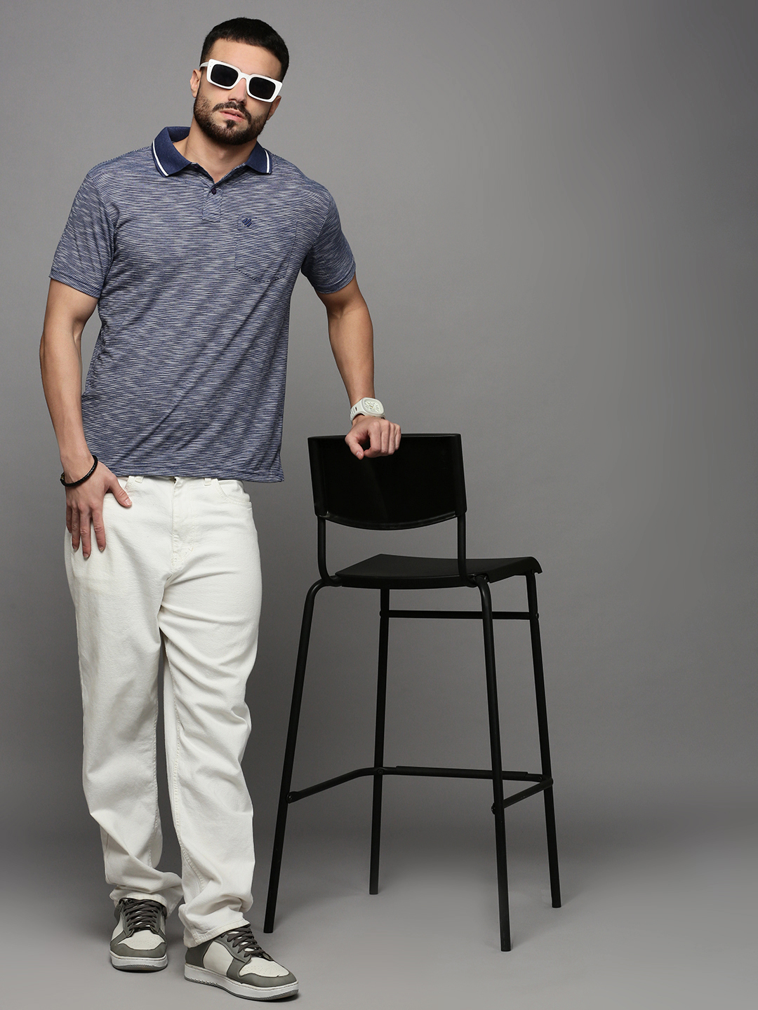 ONN Men's Half Sleeve Polo Neck Fashion T-Shirt